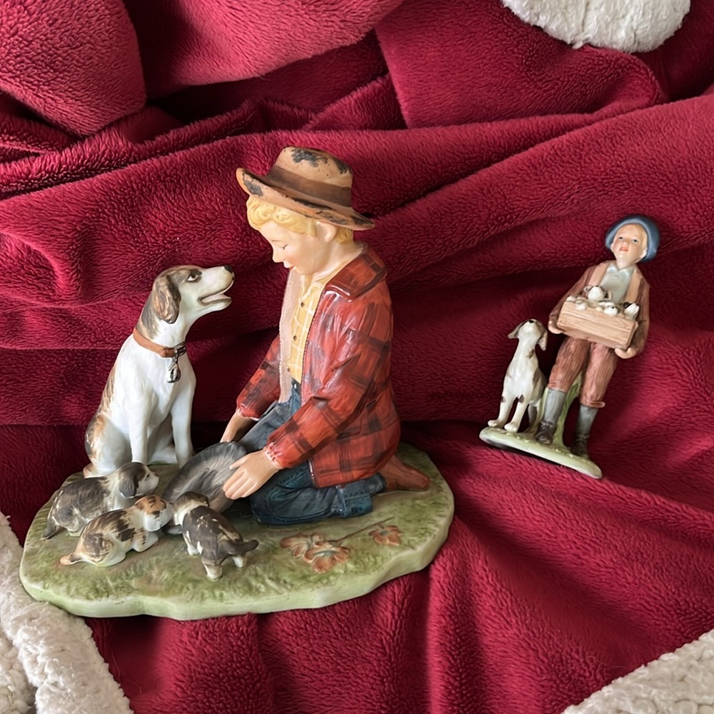 Vintage Norman Rockwell (2) Figurines